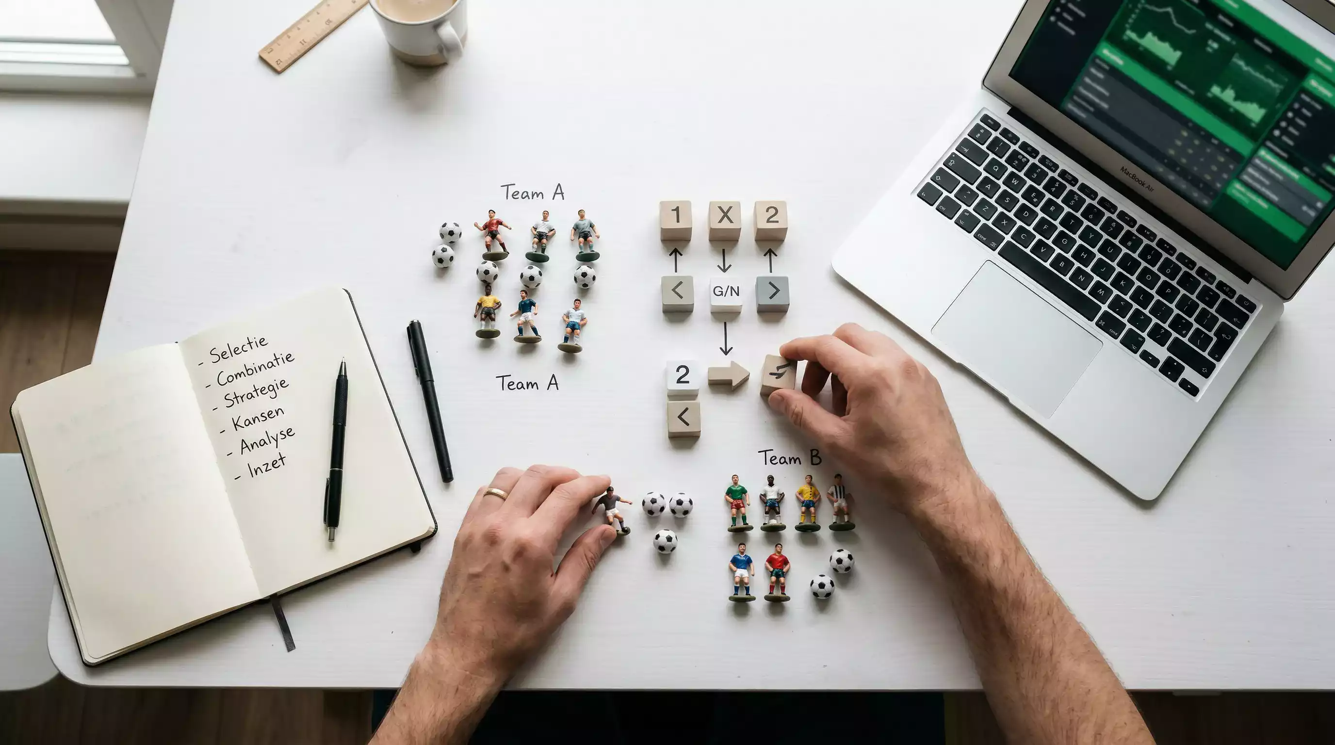 Bet builder voor voetbalweddenschappen samenstellen