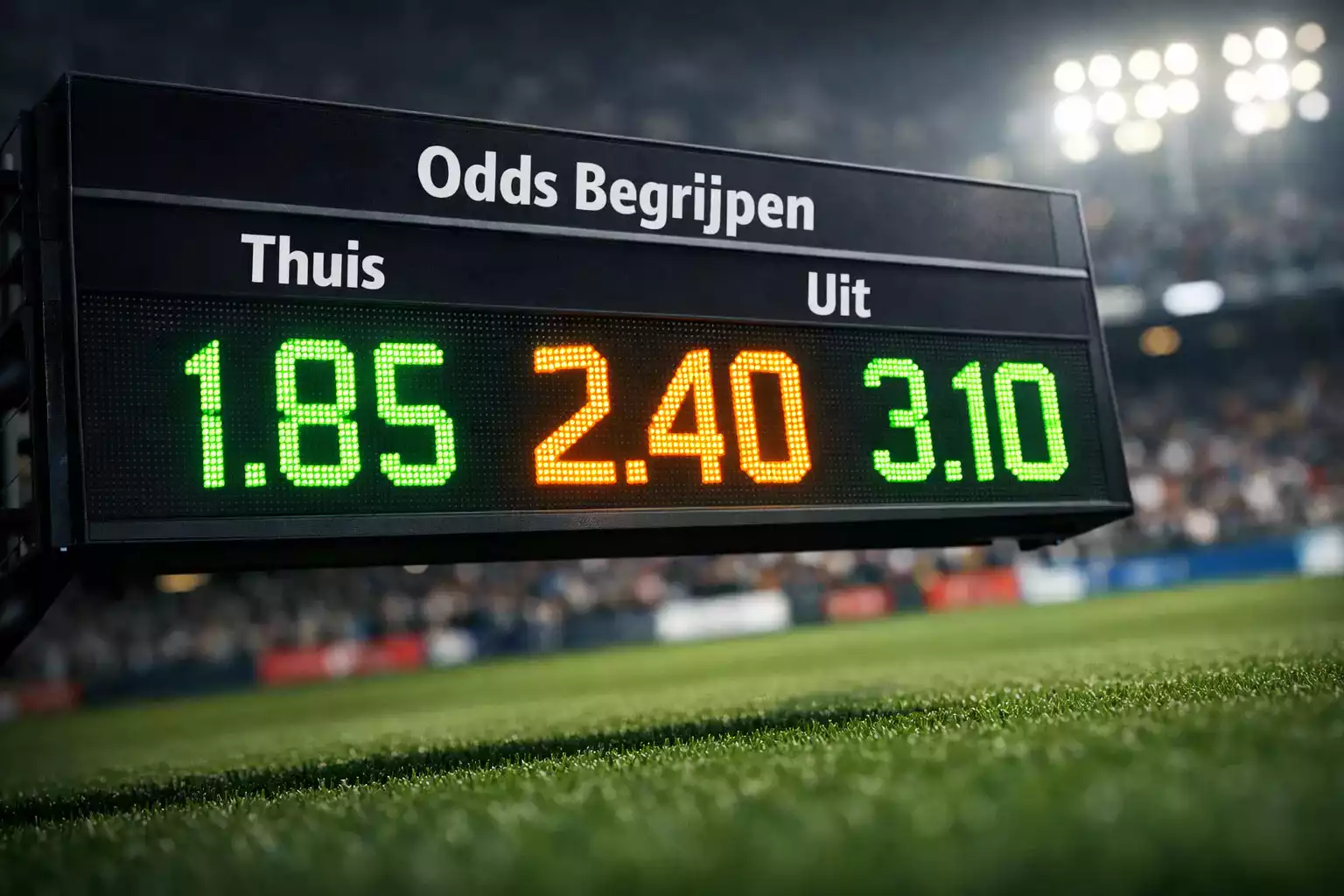 Voetbal odds en quoteringen uitleg met berekening